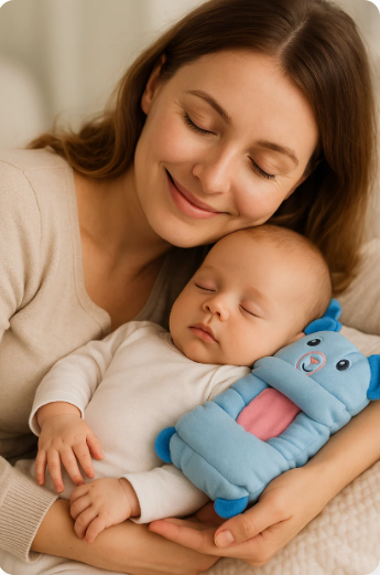 "Ergonomic Elephant Baby Head Shaping Pillow – Soft, Breathable & Doctor Recommended"