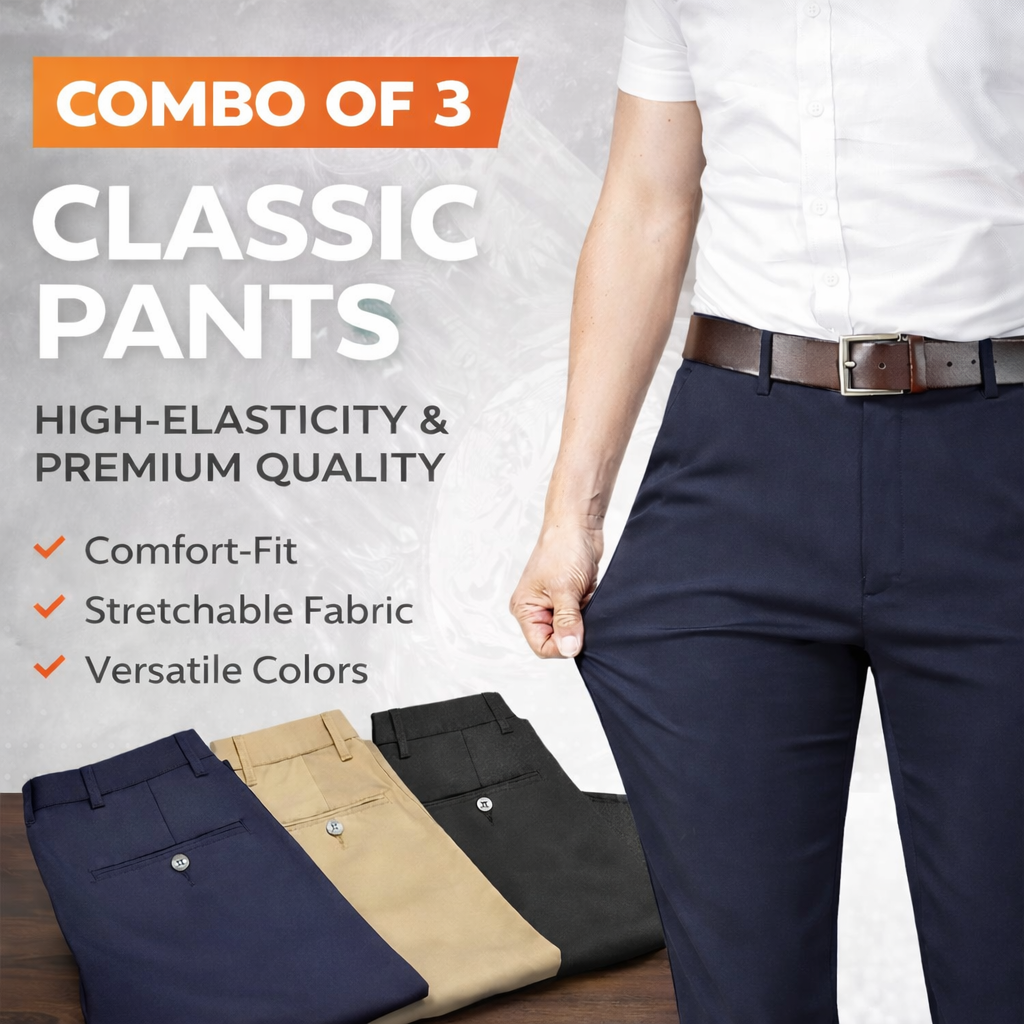 High Elasticity Men's Classic Pants (Buy 1 Get 2 Free🔥)
