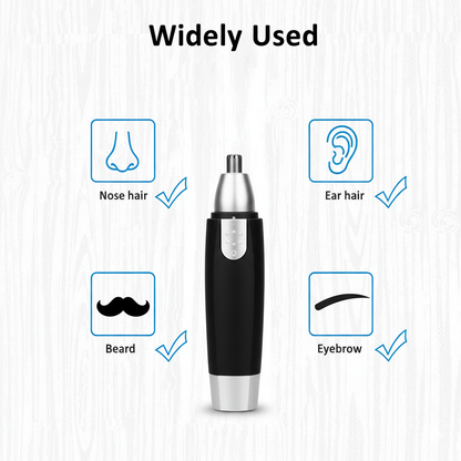 Nose Hair Trimmer Battery-Operated Ear and Nose Hair Trimmer Clipper Painless