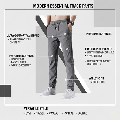 Men’s Premium Lycra Slim-Fit Track Pants – Combo Pack of 2 (Buy 1 Get 1 FREE)