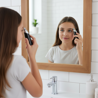 Nose Hair Trimmer Battery-Operated Ear and Nose Hair Trimmer Clipper Painless