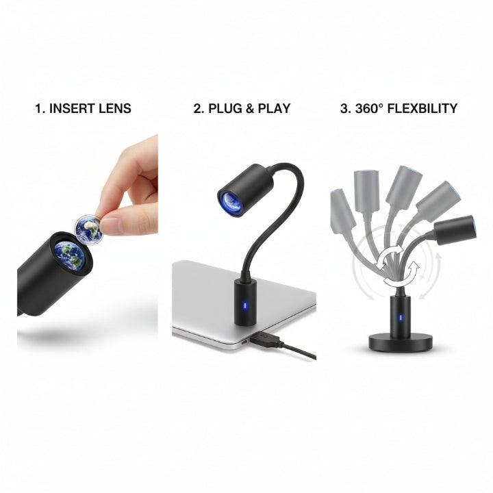 🌌 Galaxy Star Projector Light – Turn Any Room into a Universe